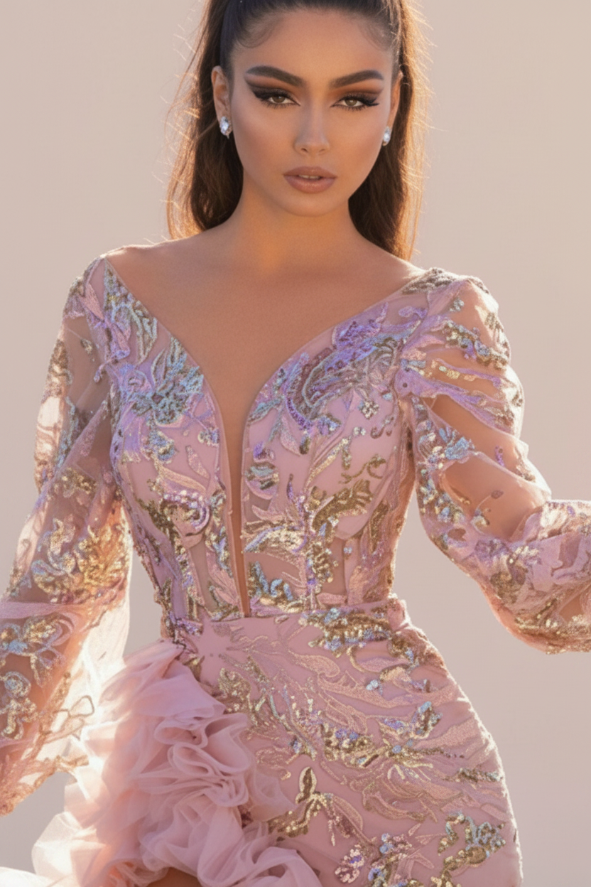 Women’s Elegant Sequin Evening Dress
