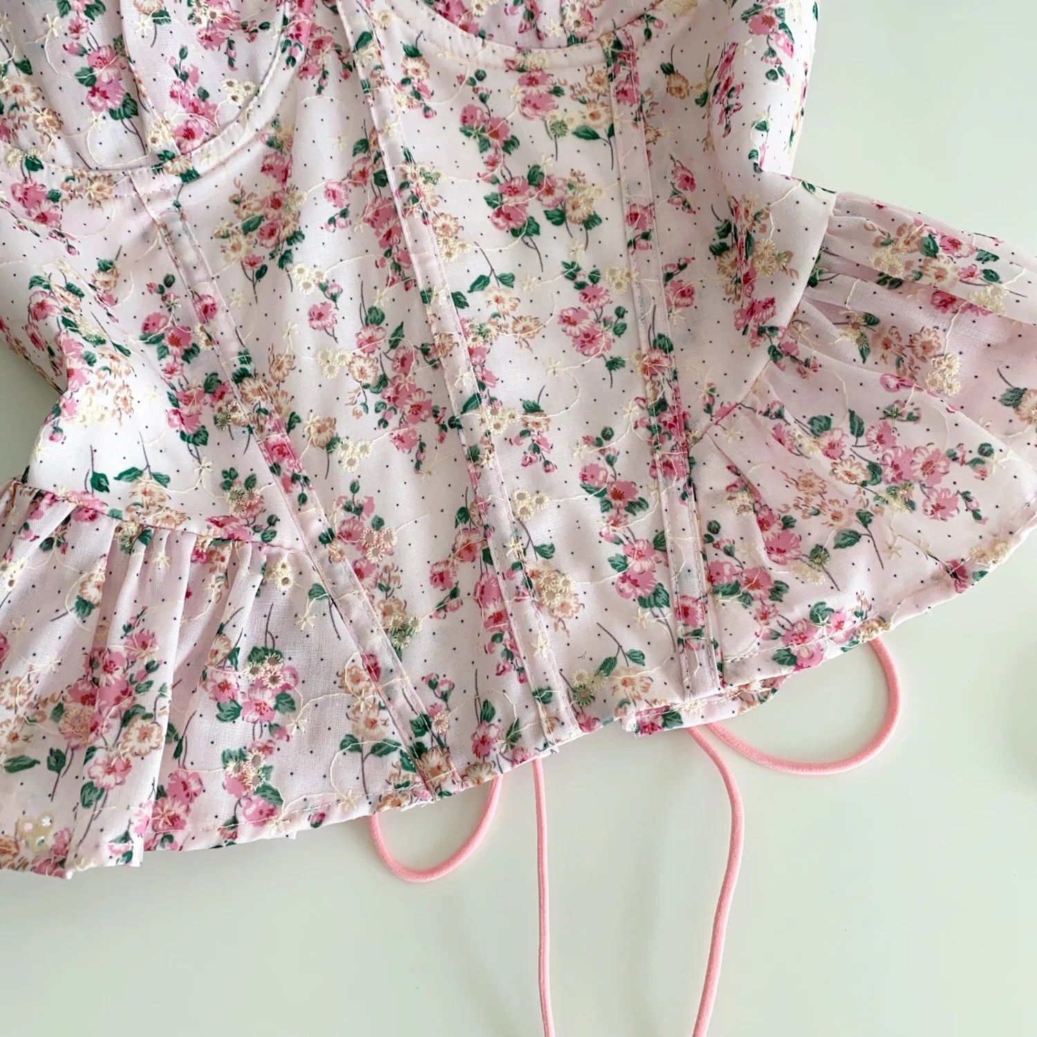 Floral Lace Corset Bustier