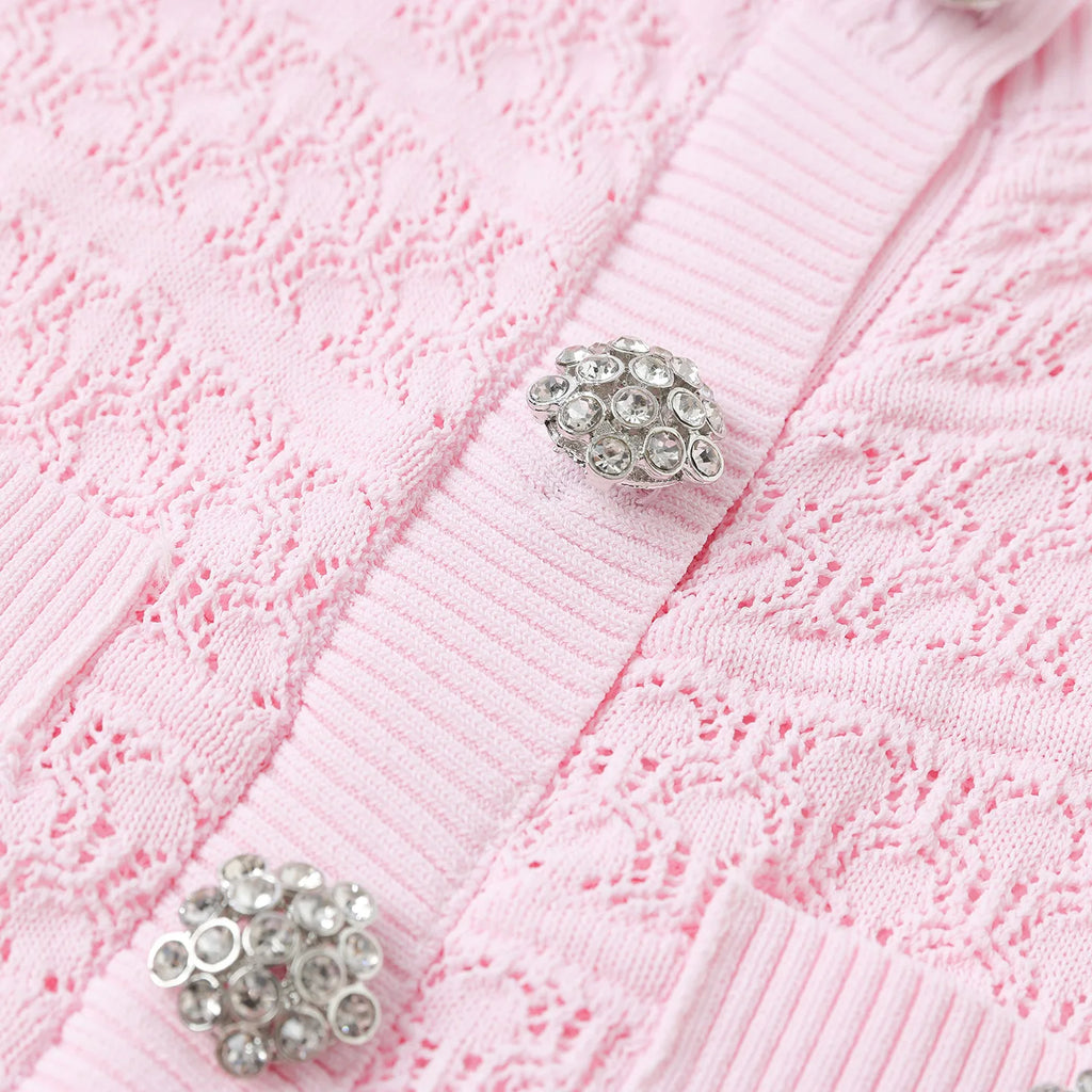 Colette Diamanté A-Line Knit Dress