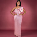 One-Shoulder Sequin Maxi Gown