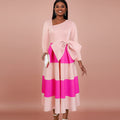 Hot Pink Bow A-Line Dress