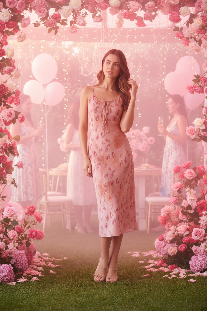 Floral Suspender Sundress