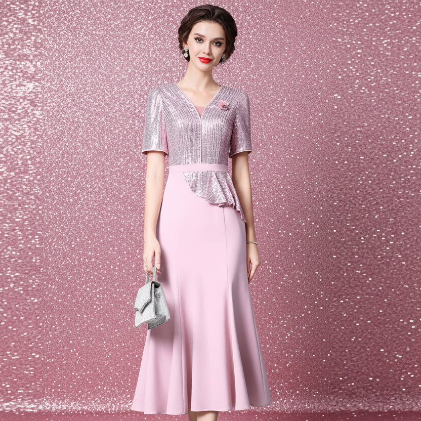 Elegant Plus-Size Occasion Maxi Dress
