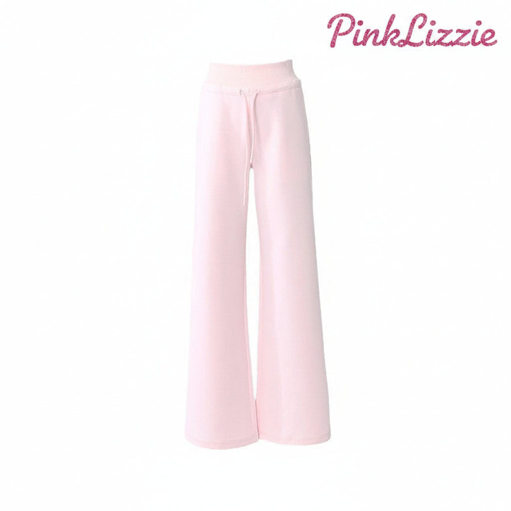 Fleece-Lined Retro Wide-Leg Trouser