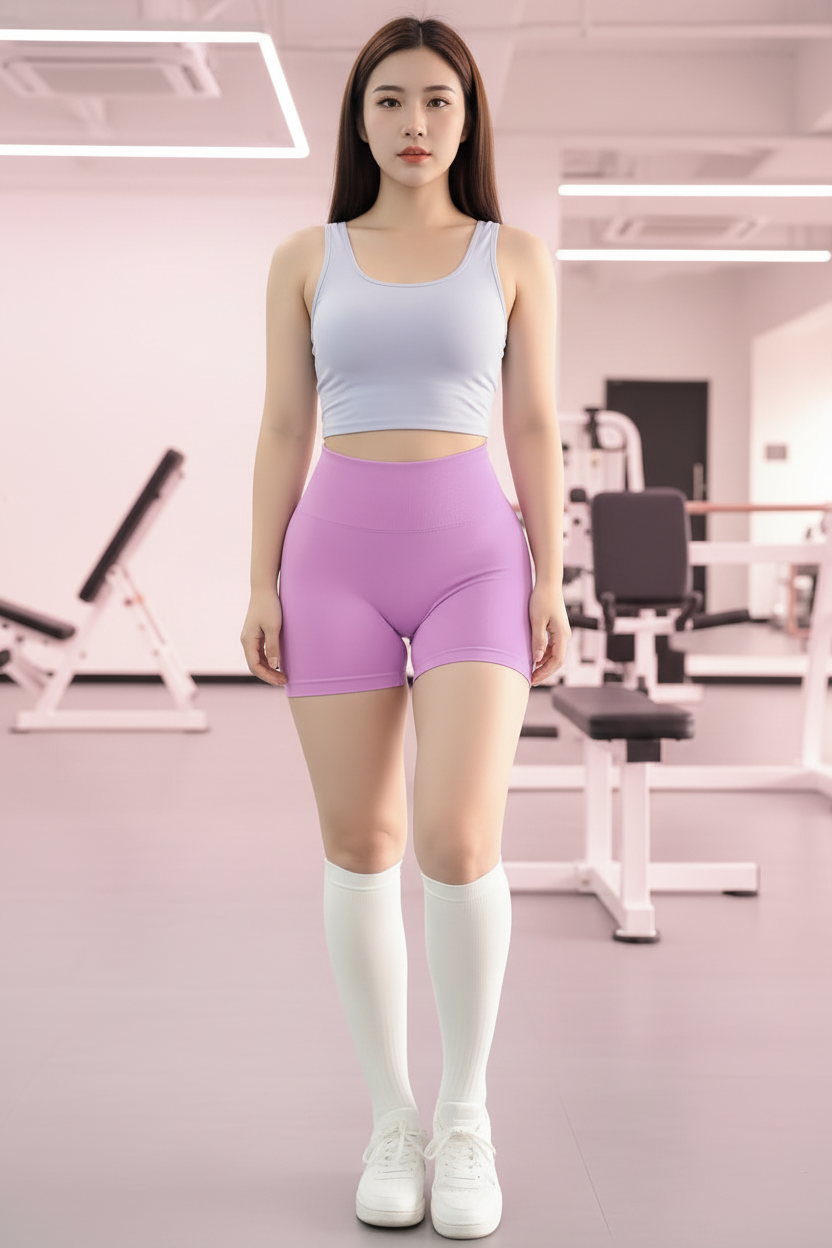 High-Waist Quick-Dry Yoga Shorts