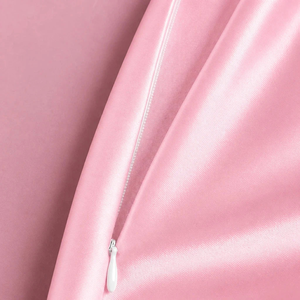 PINKLIZZIE | Pleated Fishtail Midi Skirt