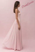Chiffon Slim-Fit Evening Maxi Dress