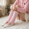 PINKLIZZIE | Knitted Ballet Bow Leg Warmers