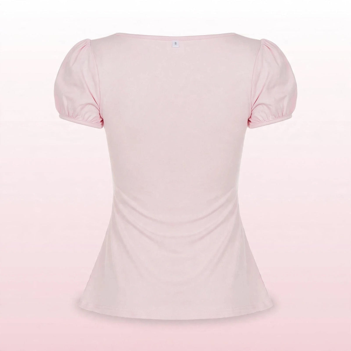 PINKLIZZIE | Puff-Sleeve Bow Babydoll Top