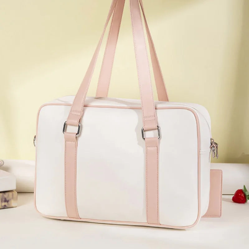 PINKLIZZIE | Soft PU Bow Shoulder Tote Bag