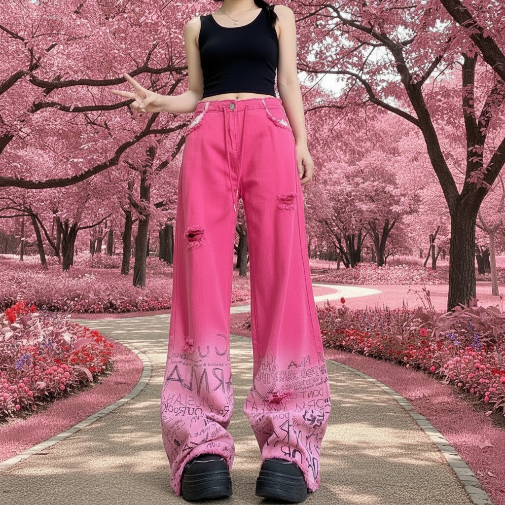 Fondant Wide-Leg Jean