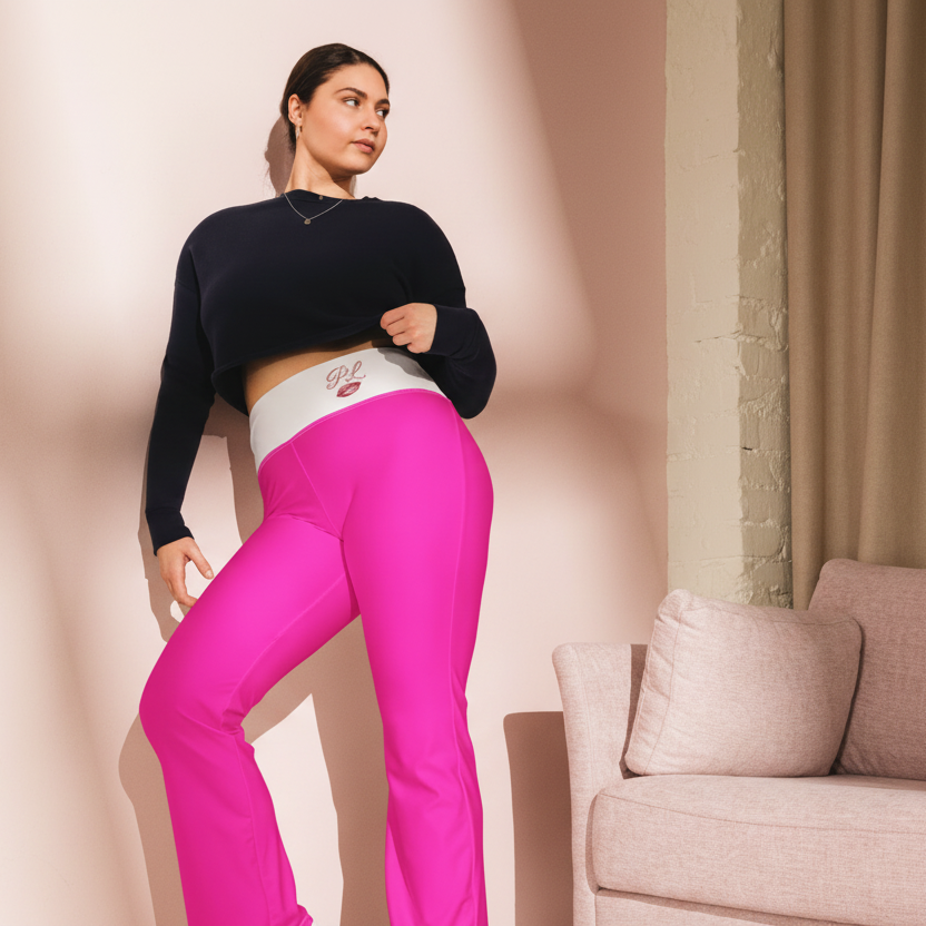 Hot Pink Flare leggings