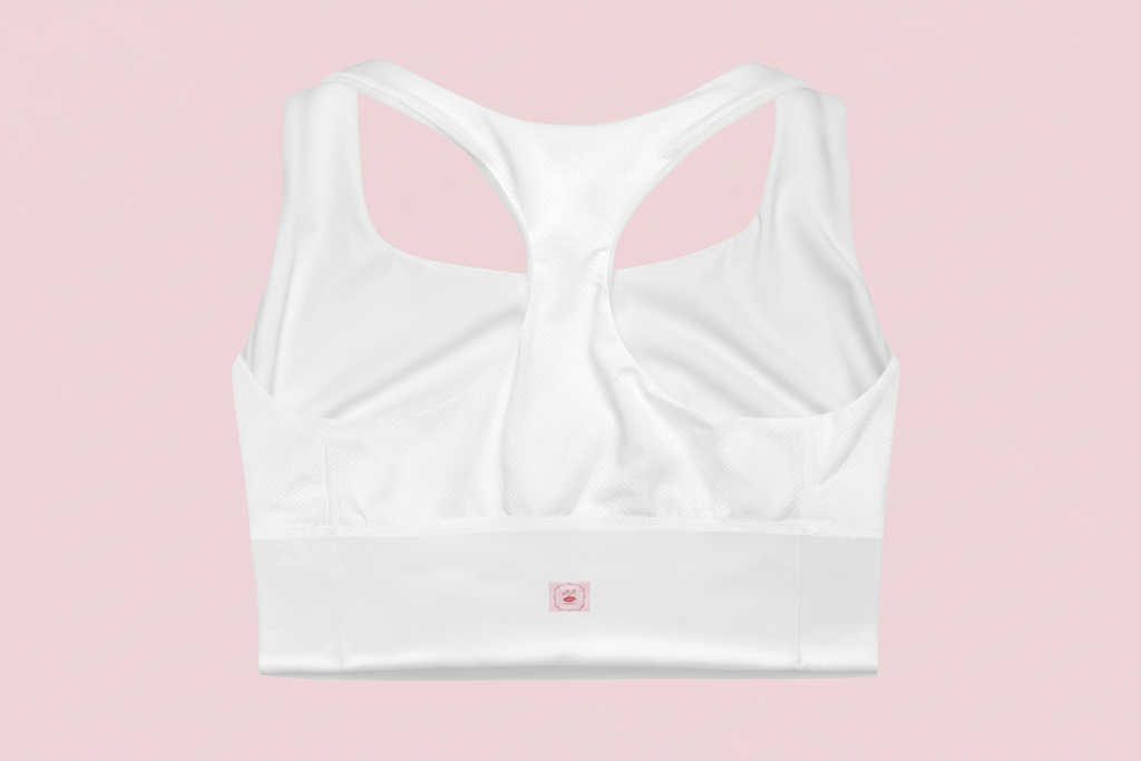 Longline Sports Bra for Women with French Bulldog print| Cute Activewear by PinkLizzie