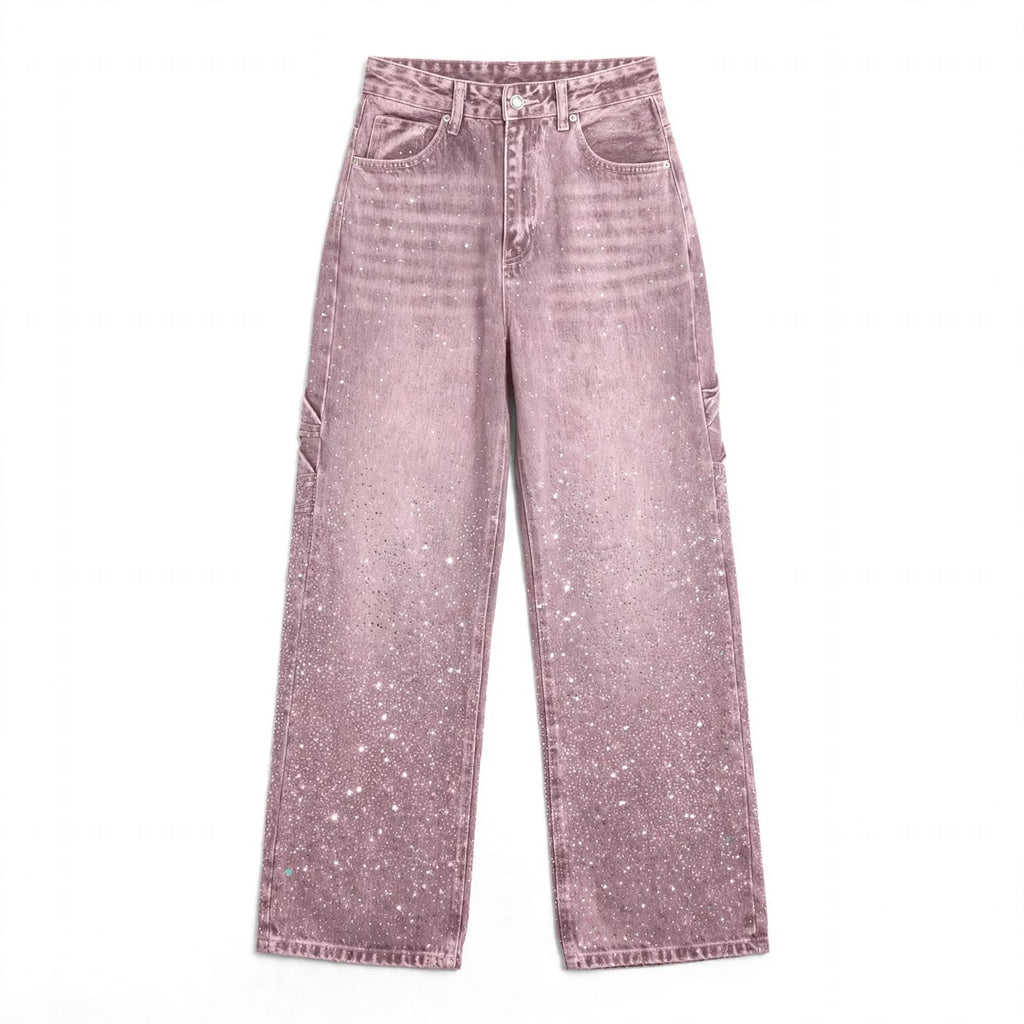 PINKLIZZIE | High-Shine Wide-Leg Straight Jeans