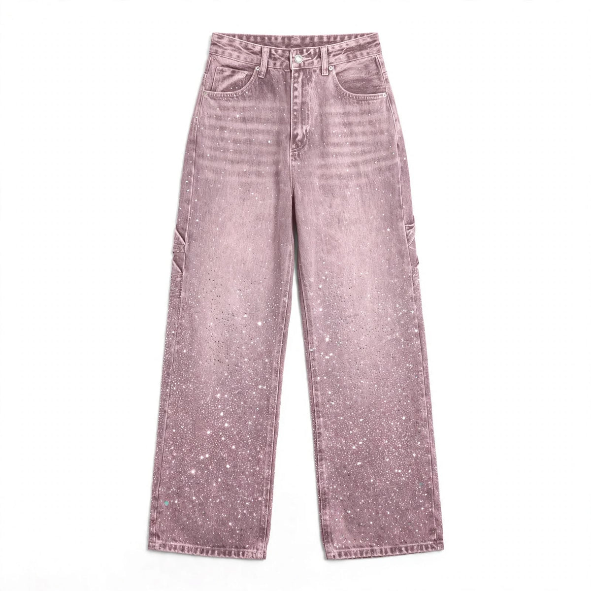 PINKLIZZIE | High-Shine Wide-Leg Straight Jeans