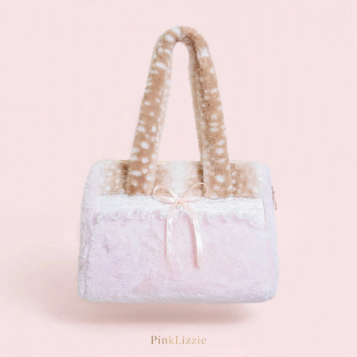 PINKLIZZIE | Plush Bow Shoulder Bag