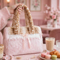 PINKLIZZIE | Plush Bow Shoulder Bag