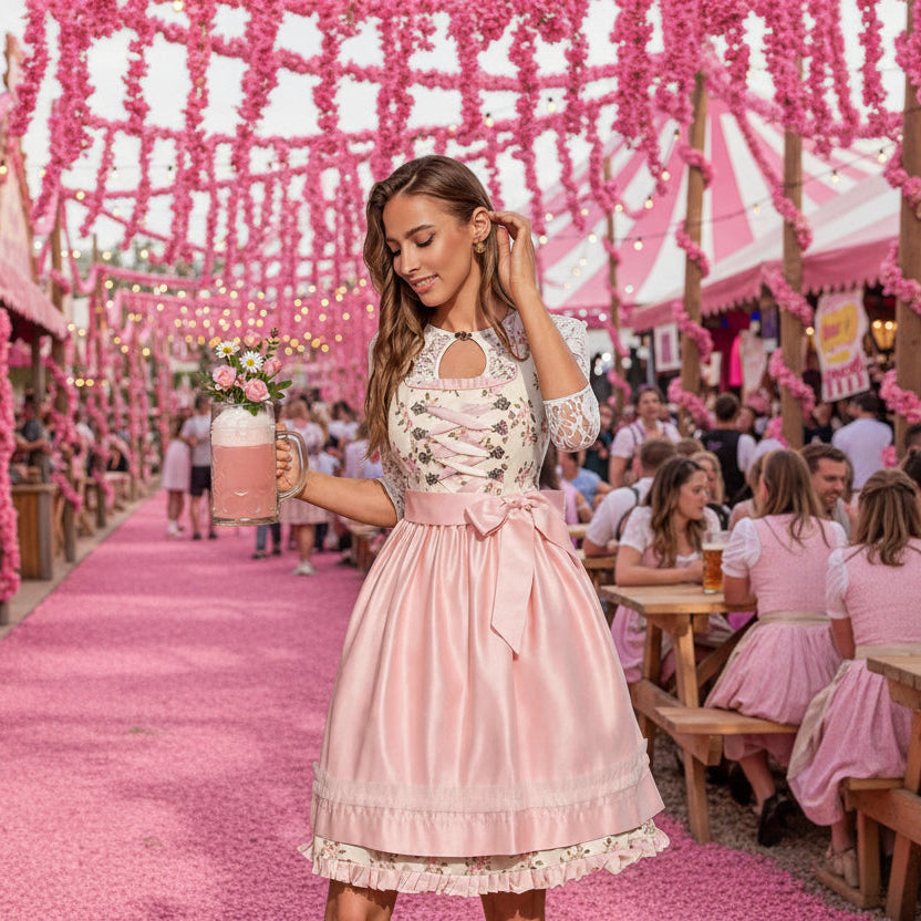 PINKLIZZIE | Lace-Up Corset Festival Mini Dress