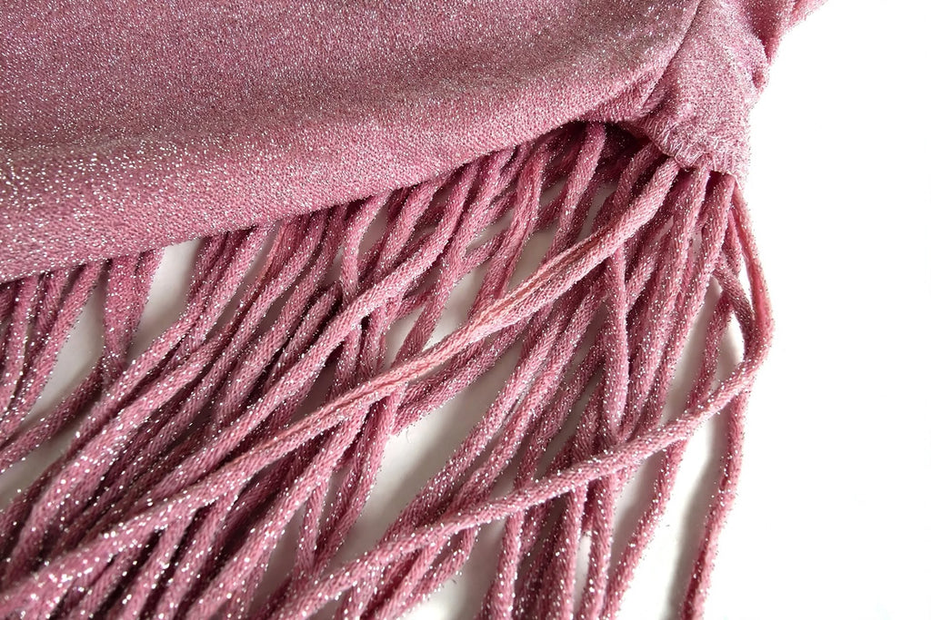 PINKLIZZIE | Sequin Fringe Long-Sleeve Bodycon Dress