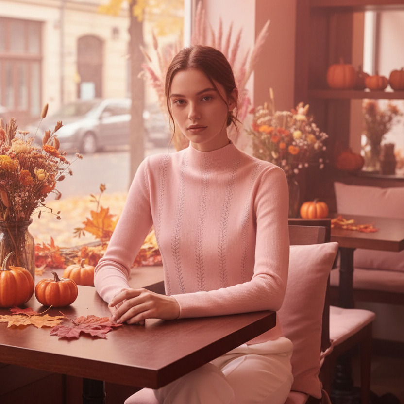 PINKLIZZIE | Rhinestone Sparkle Turtleneck Jumper