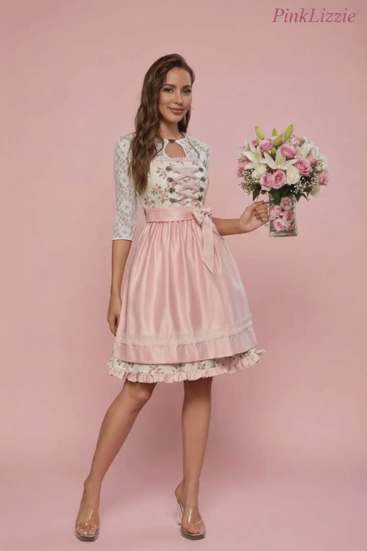 PINKLIZZIE | Lace-Up Corset Festival Mini Dress