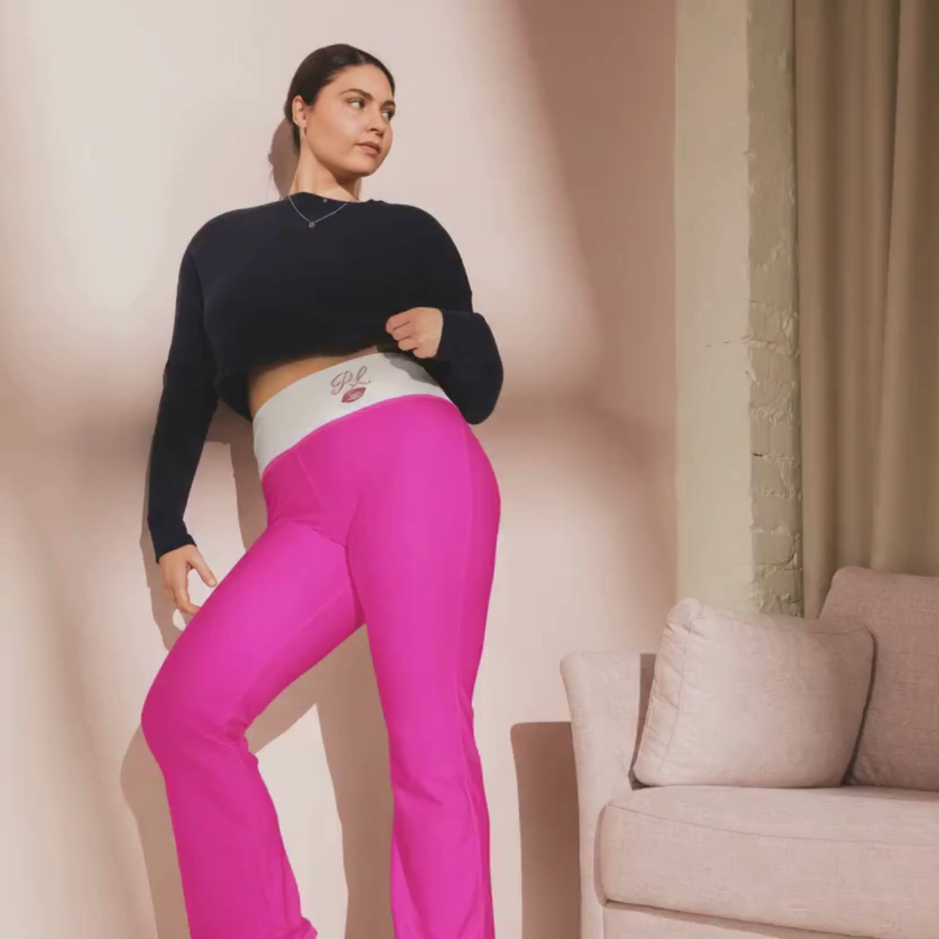 Hot Pink Flare leggings
