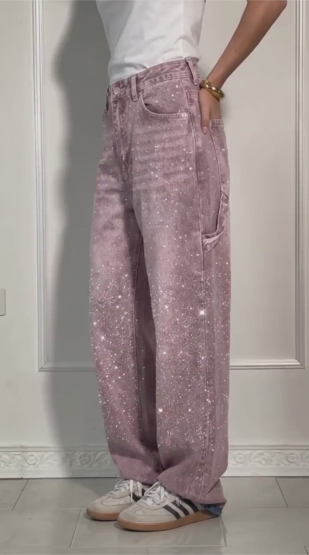 PINKLIZZIE | High-Shine Wide-Leg Straight Jeans