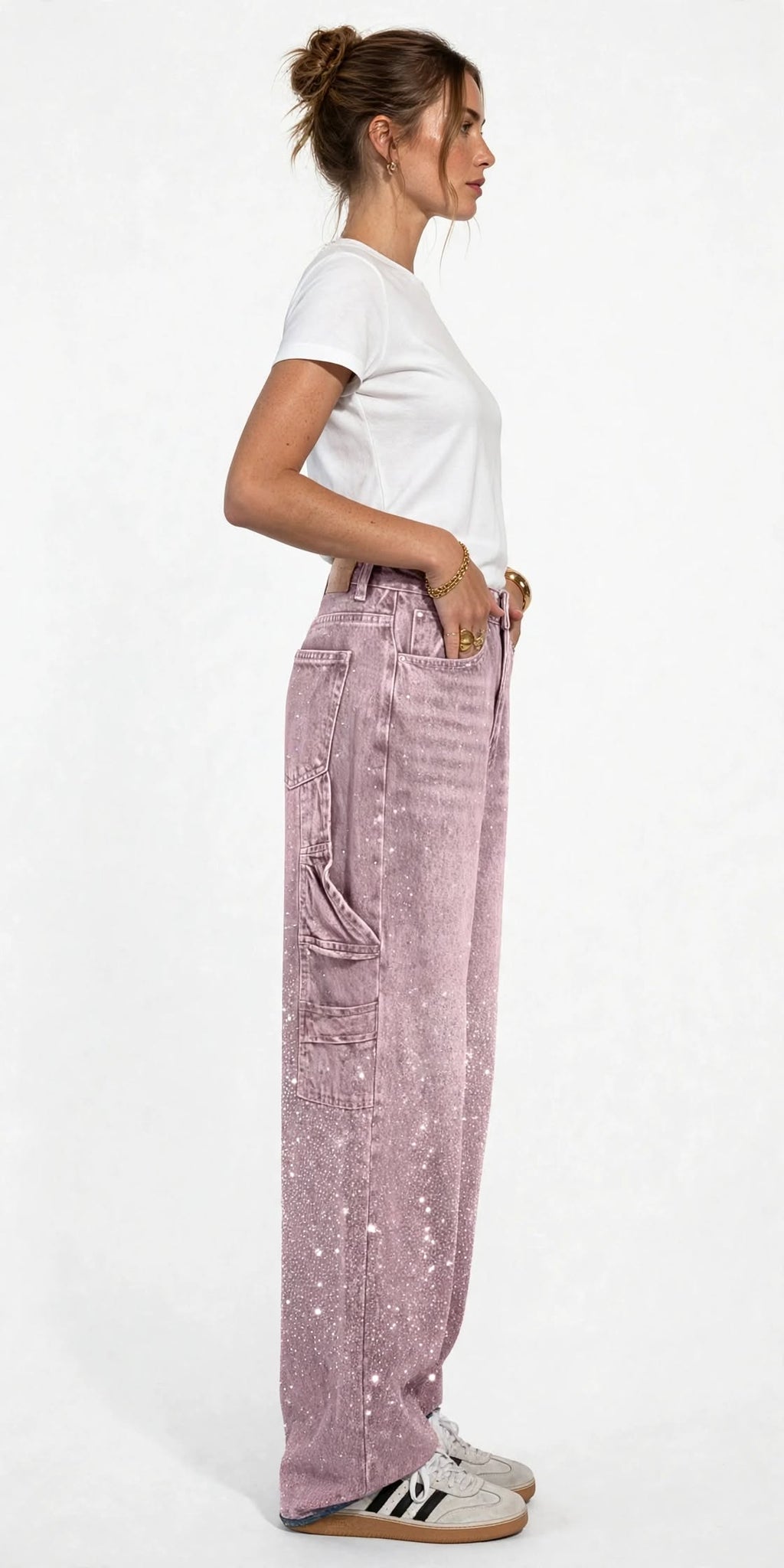 PINKLIZZIE | High-Shine Wide-Leg Straight Jeans