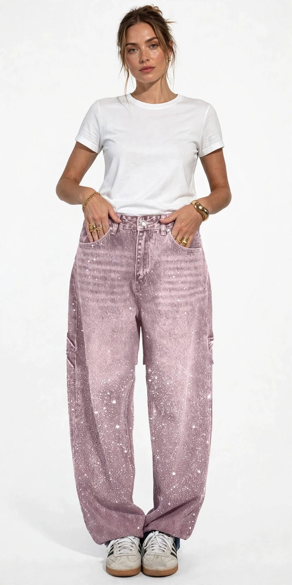 PINKLIZZIE | High-Shine Wide-Leg Straight Jeans